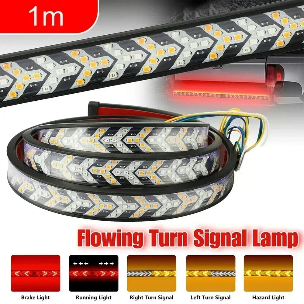 Bande lumineuse LED pour hayon de camion, pick-up, camping-car, SUV, VTT, Jeep, voiture, clignotant,