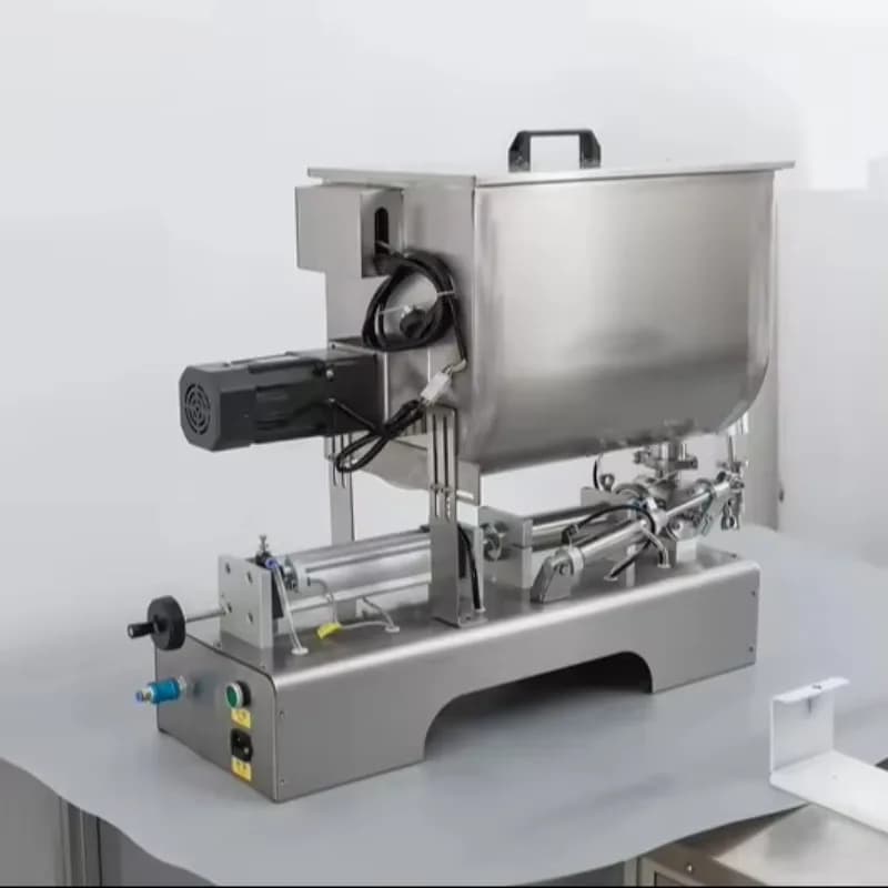 Machine de remplissage de liquide de pâte épaisse de mélangeur de remplissage de pâte d'acier inoxyd
