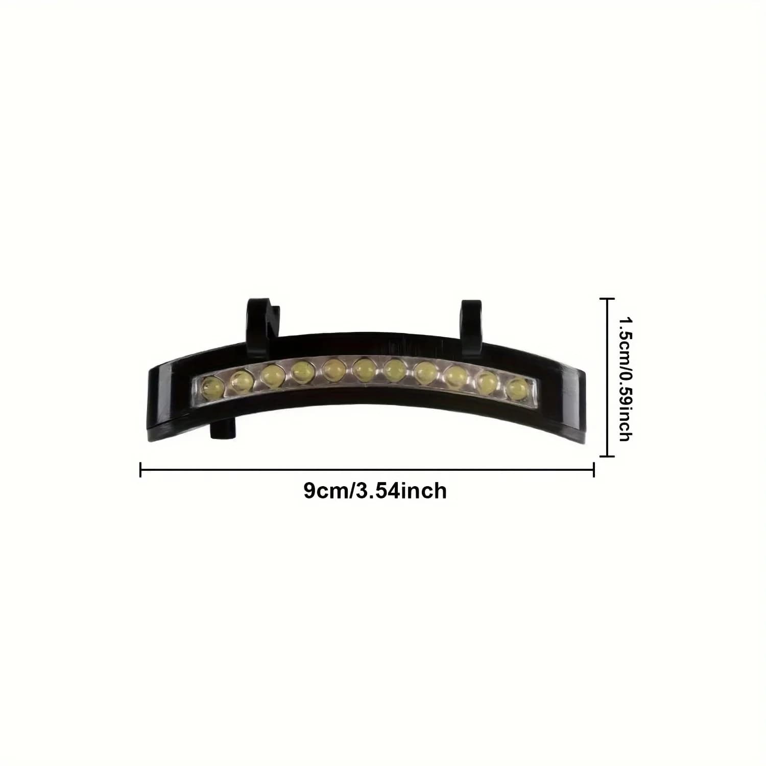 Lampe frontale LED super lumineuse HOMEFISH à clipser sur casquette pour la pêche, le camping et la 