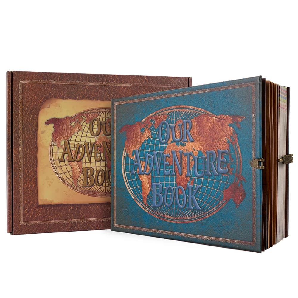 180 pages bricolage voyage Album Photo notre livre d'aventure en cuir rétro créatif anniversaire Alb