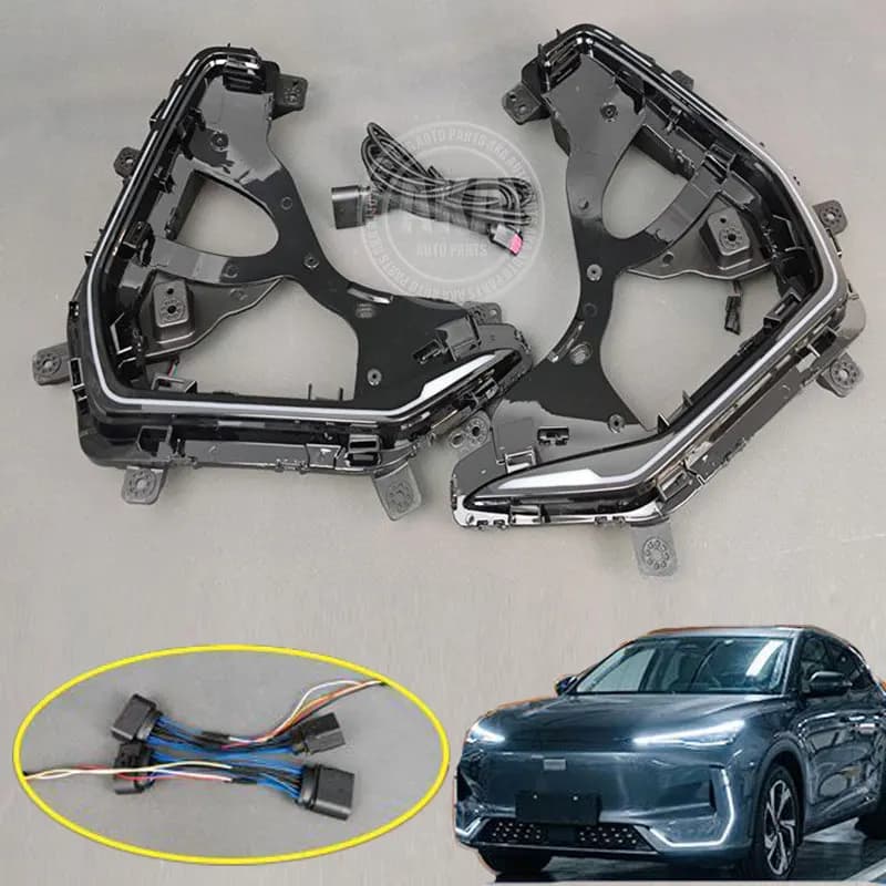 Feux de jour LED améliorés pour Geely EX5 Galaxy E5 Proton eMAS7 DRL, feux antibrouillard, clignotan
