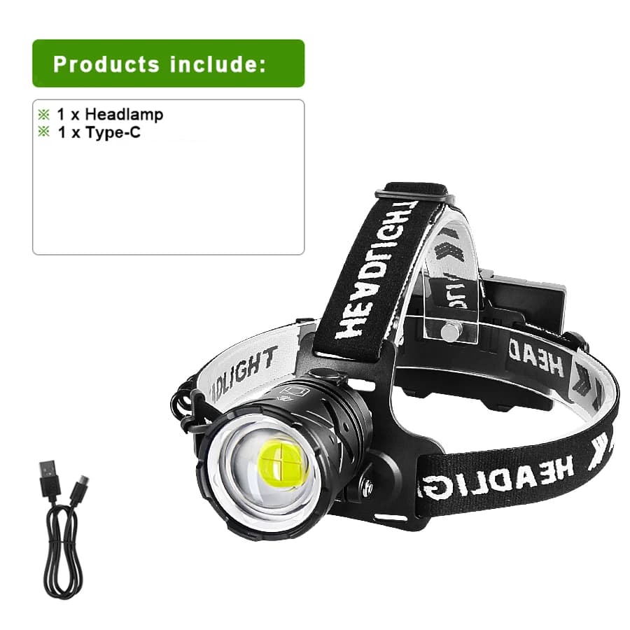 Lampe frontale puissante Super XHP360, lampe frontale rechargeable XHP160 XHP90.2, phare haute puiss