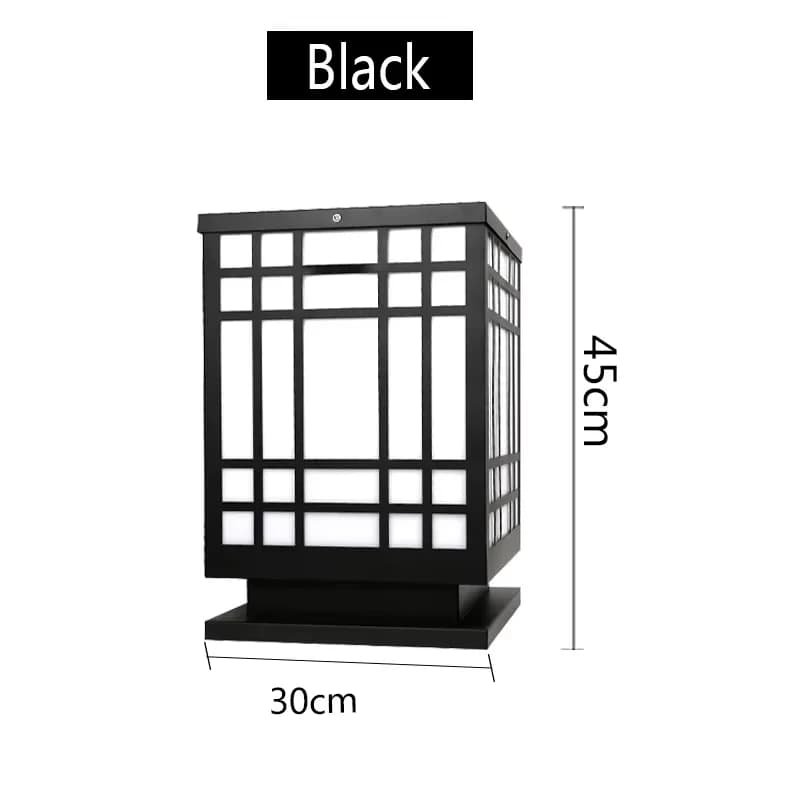 Lampe de pilier murale rectangulaire extérieure LED lampe étanche Villa jardin porte lumière pour co