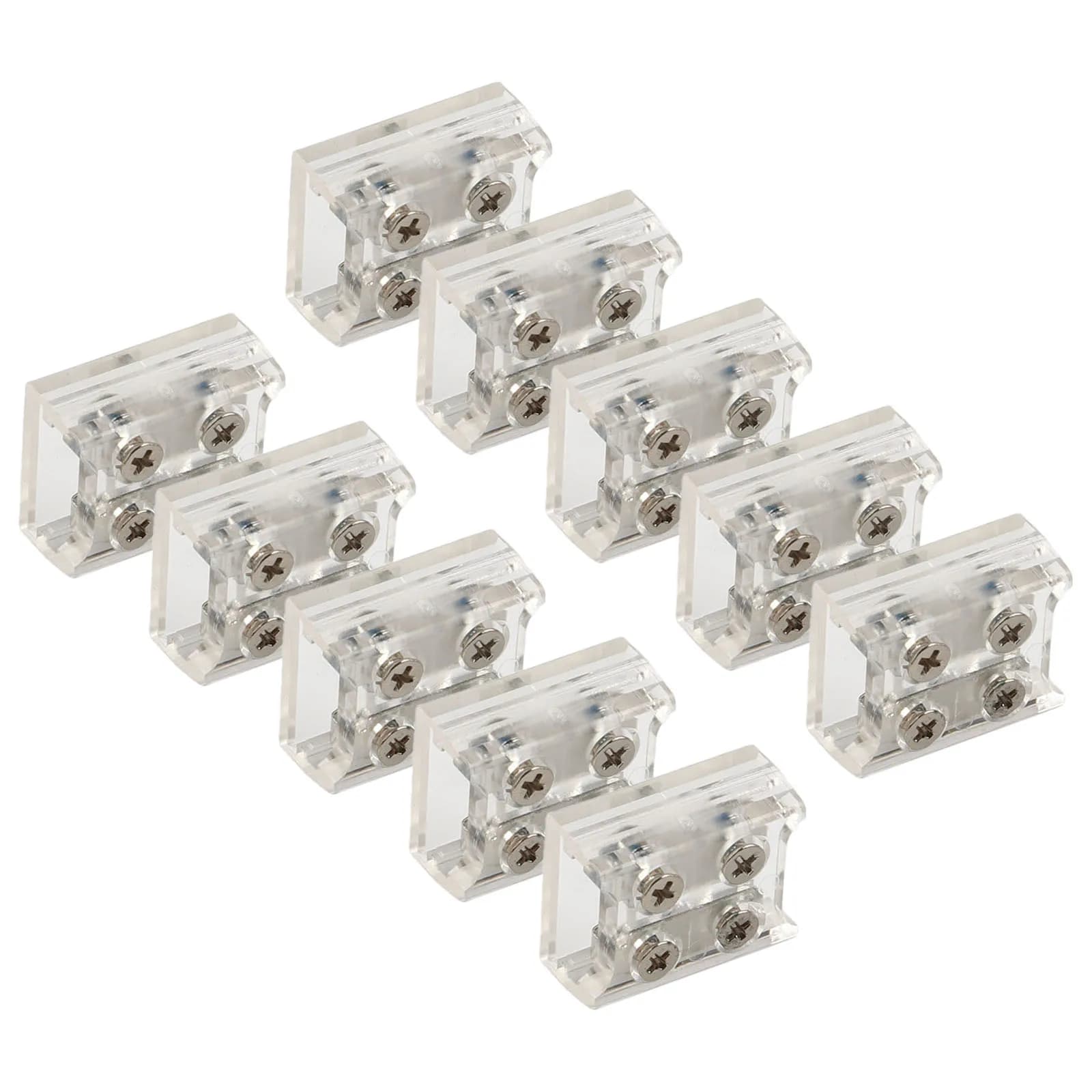 Connecteur de bande LED 2P 8/10MM, 10 pièces, fixation par vis, connecteur de raccordement, borne tr