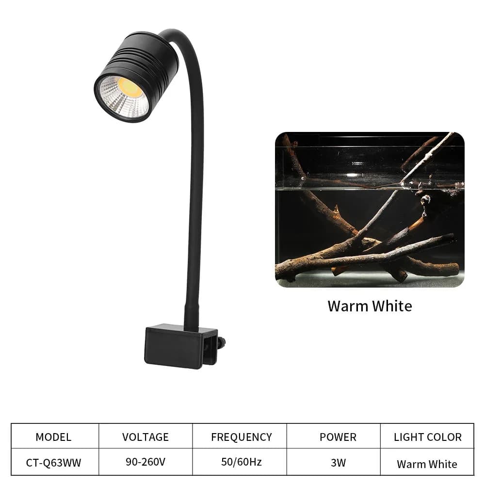 LED projecteur Aquarium décoratif lampe aquatique Aquarium ornemental Aquarium serré Downlight pluie