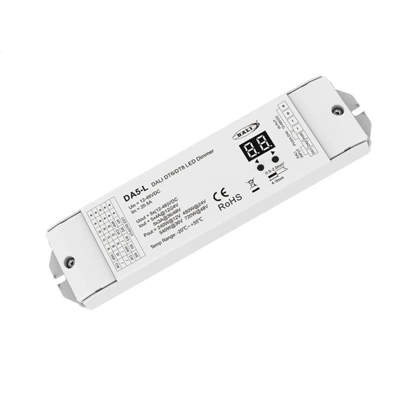 DA5-L (DT6/DT8) DALI LED Gradateur 5CH * 4A DC12V-48V Contrôleur Pour RGBCCT RVB touristes document