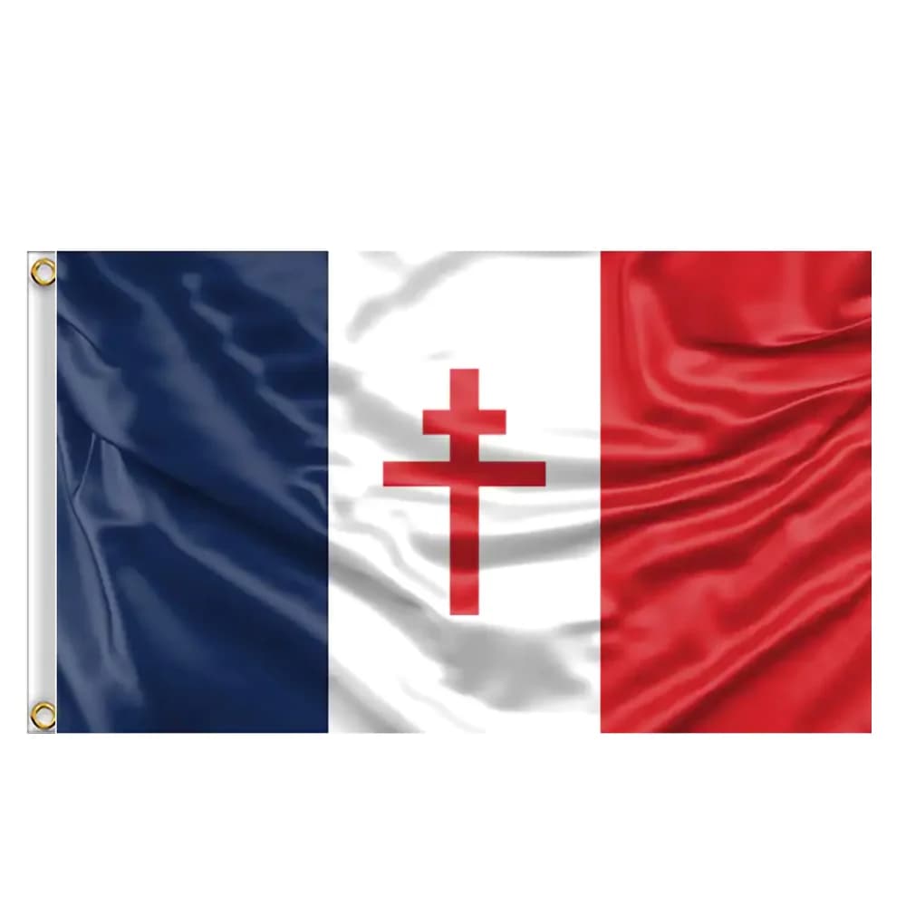 Drapeau de résistance française/drapeau de la croix de Lorraine de France gratuit