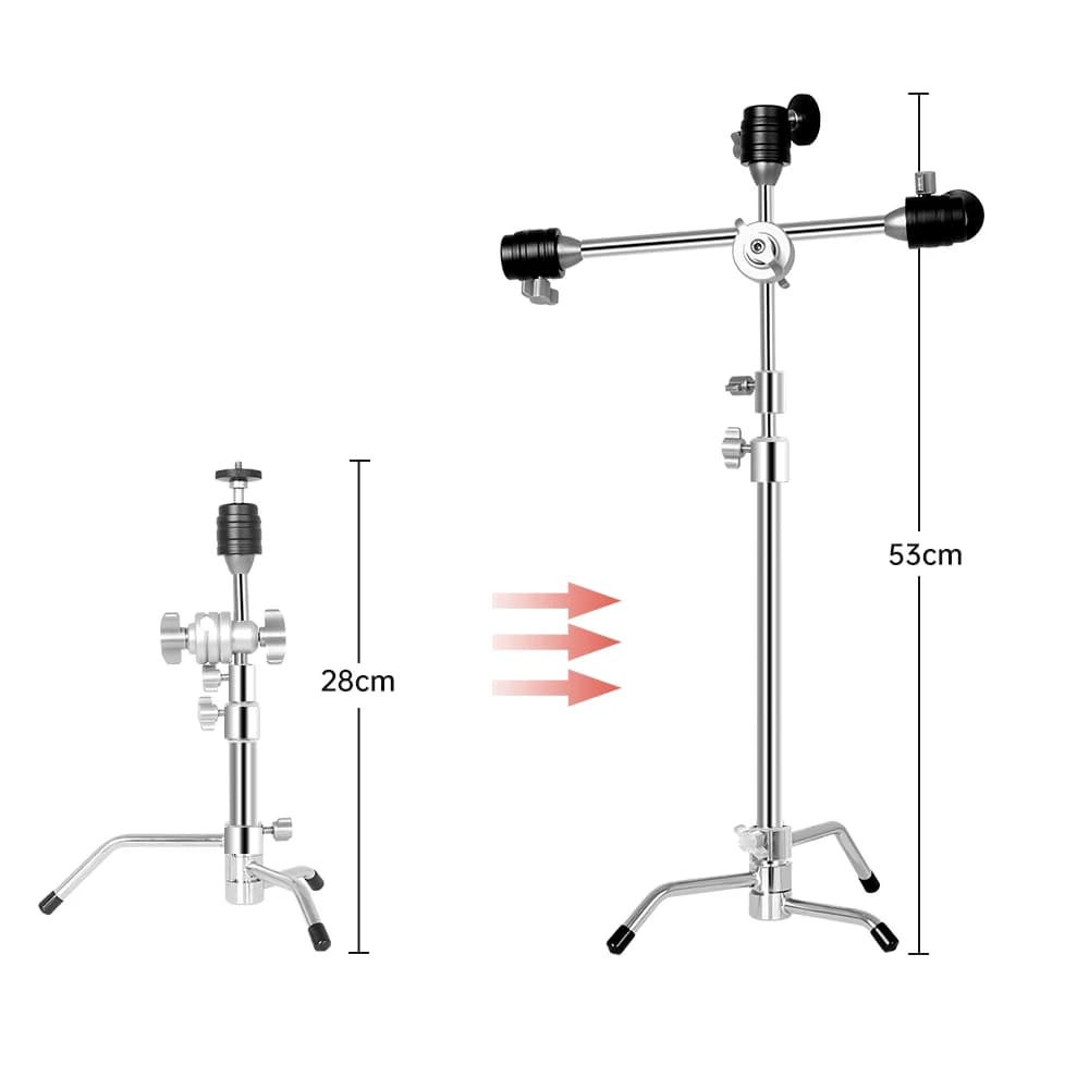 SH-Trépied en C réglable, trépied à trois positions, support de lampe universel multifonctionnel, ad