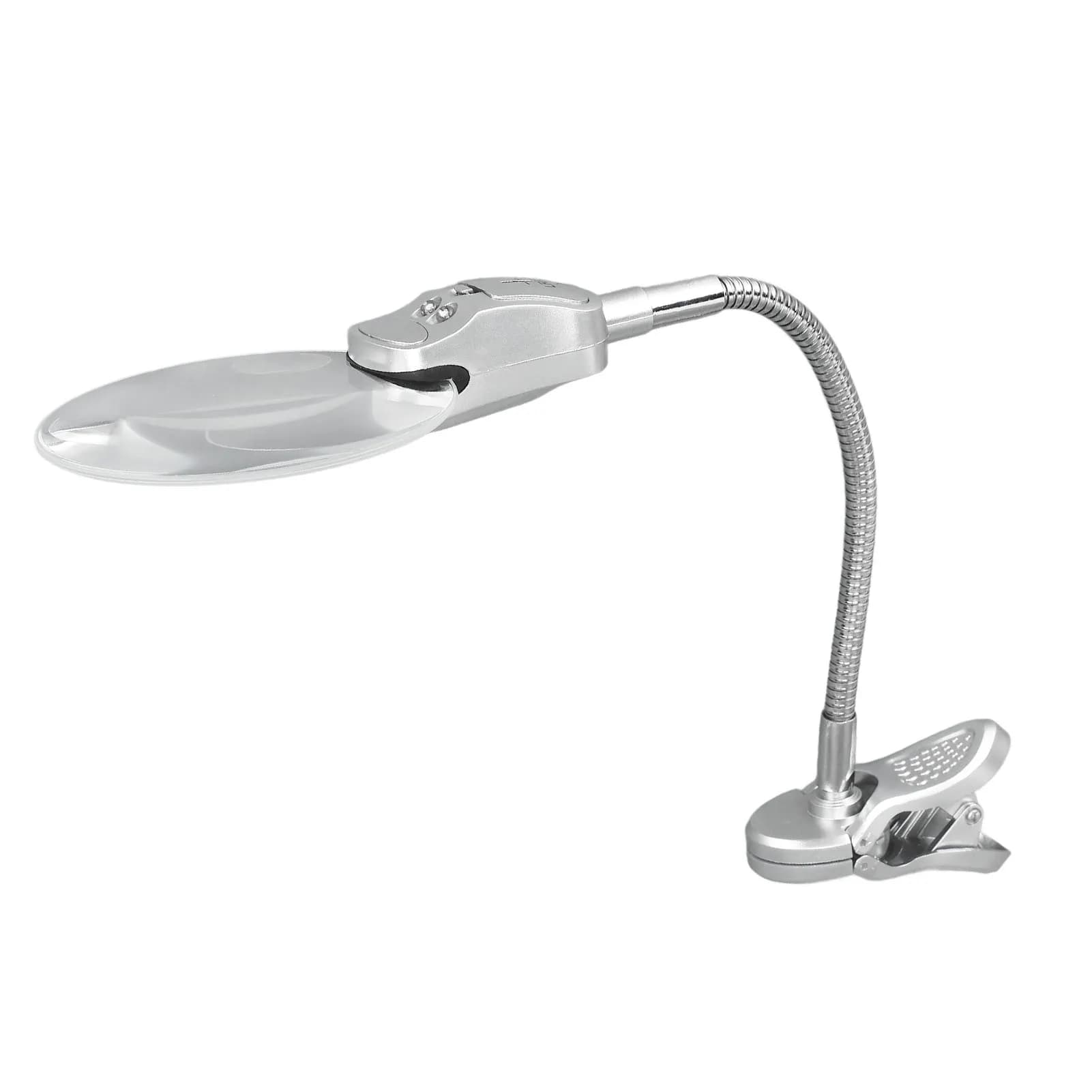 Lampe loupe à pince flexible anti-éblouissement, loupe portable avec pince pour lecture quotidienne 