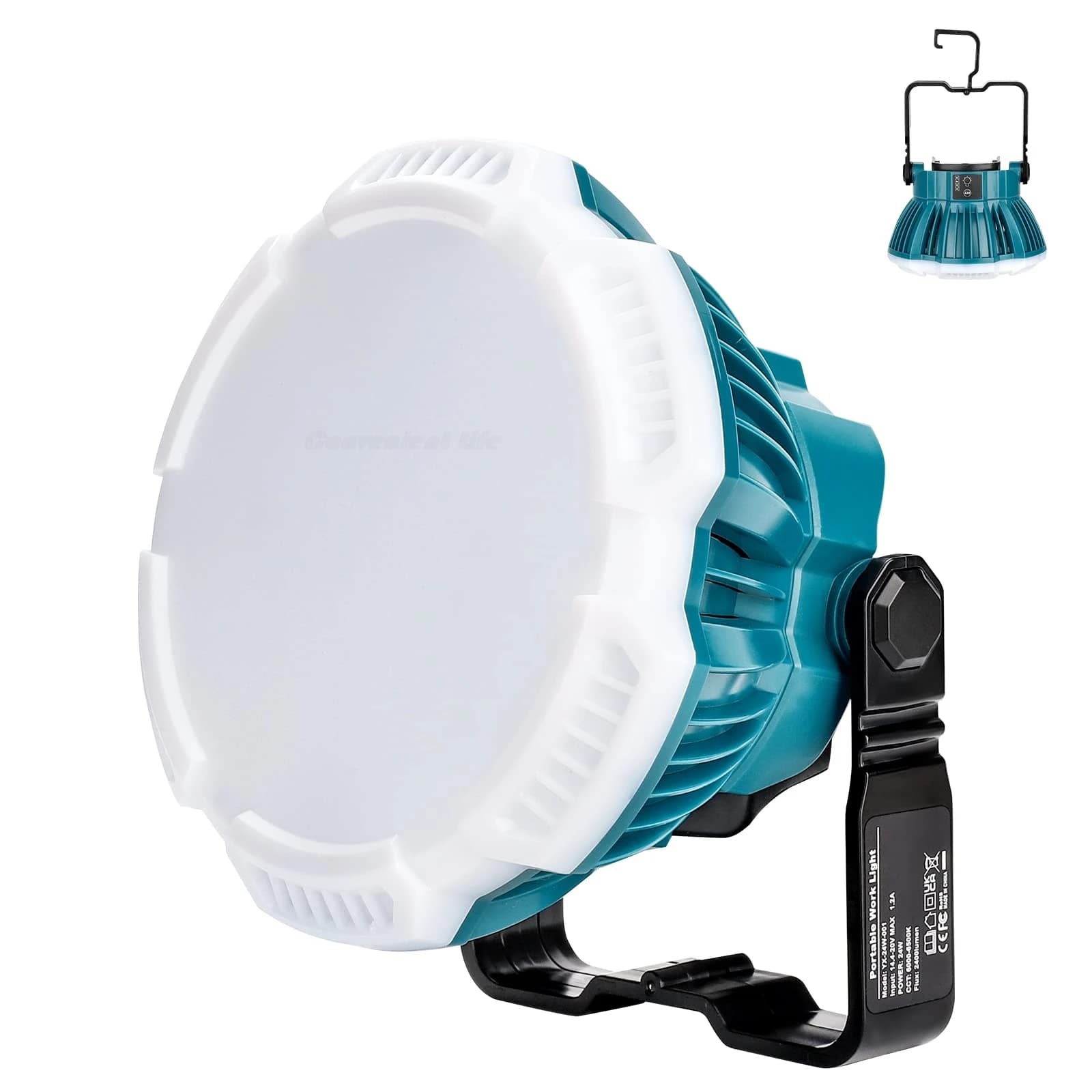 Lanterne de Camping LED pour batterie Li-ion Makita 18V 24W 2400LM lampe de travail lampe de tente P