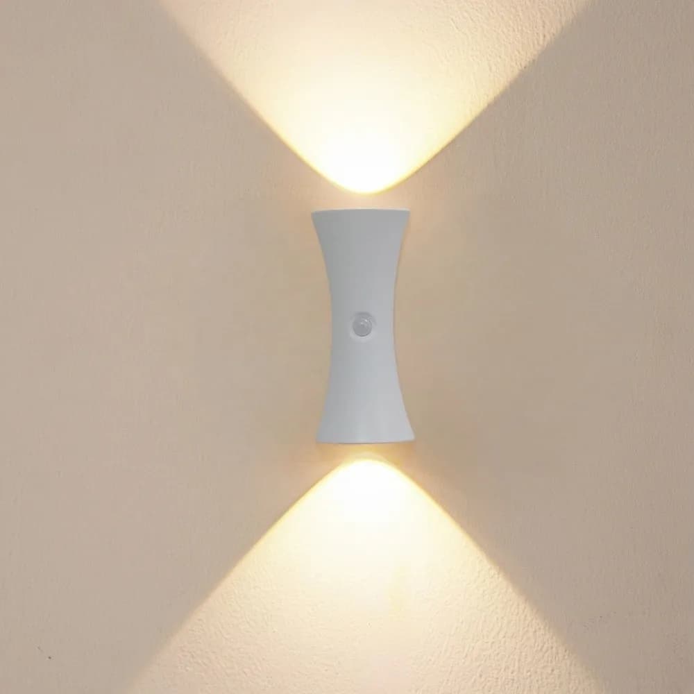Lampe murale créative LED en forme de sablier, intensité réglable, sans fil, rechargeable, étanche, 