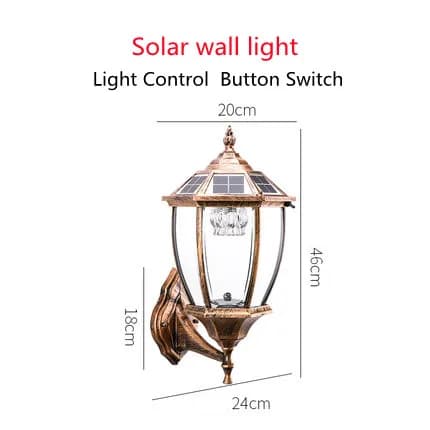 Applique murale LED solaire extérieure, panneaux solaires, lumière du soleil, décoration de jardin,