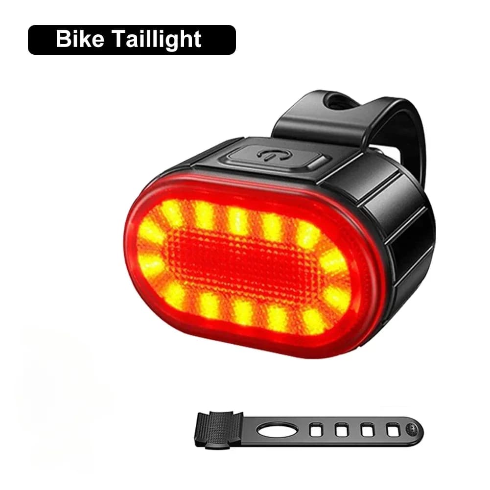 Phare de vélo à 9 LED, lampe de vélo rechargeable par USB, super lumineuse, lumières de guidon, étan