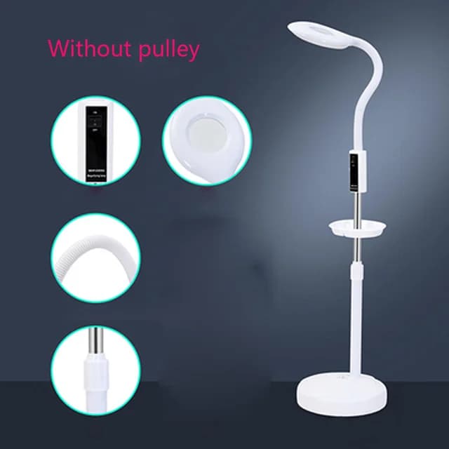 Loupe d'éclairage LED 16X pour tatouage/manucure et cils/soins de la peau, lumière de remplissage ro