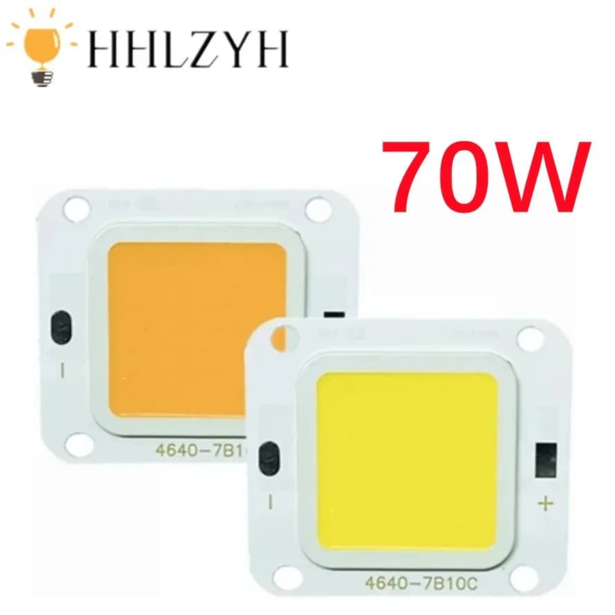 HHLZYH-Puce COB LED Super Puissante, Ampoules de Projecteur à Diode, Source de Lampe de Plafond, DIY