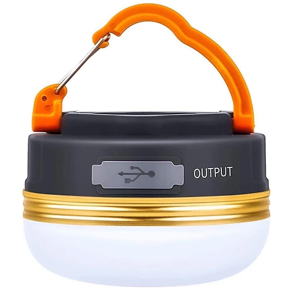 Lanterne de camping haute puissance, lampe de tente, 1200 mAh, rechargeable par USB, lampes de campi