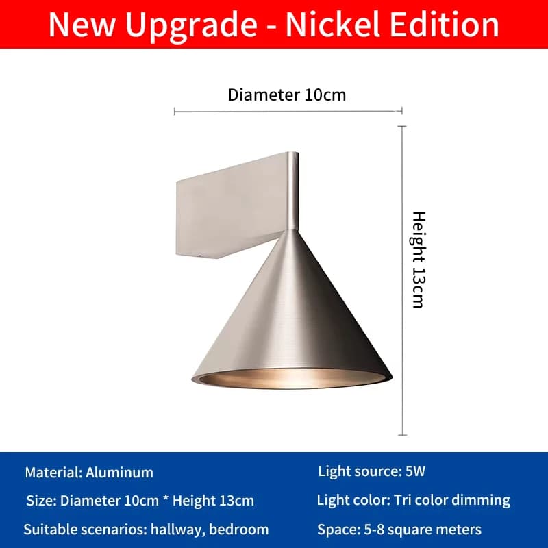 Lampe murale LED en aluminium pour plafond, blanc chaud, étanche, pour salon, chambre à coucher, sty