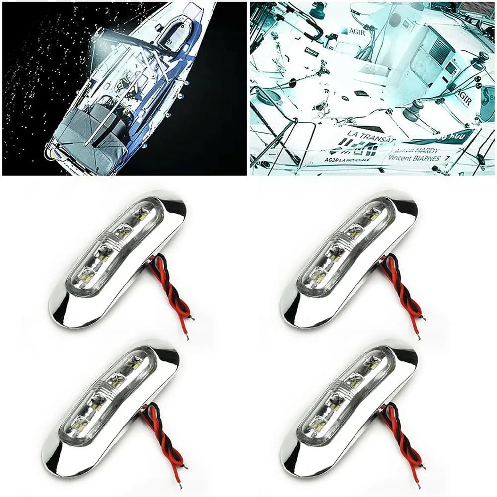 Lampes de Courtoisie à LED pour Bateau Marin, Blanc, Super Lumineux, Étanche, Nik, Cabine, Pont, Pas