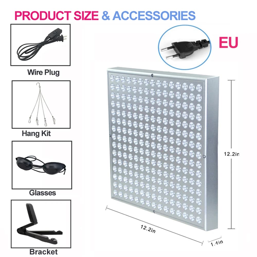 Lampe de bronzage 225 pièces 45W avec lumière bleue, support réglable et pliable, bronzage facial, l