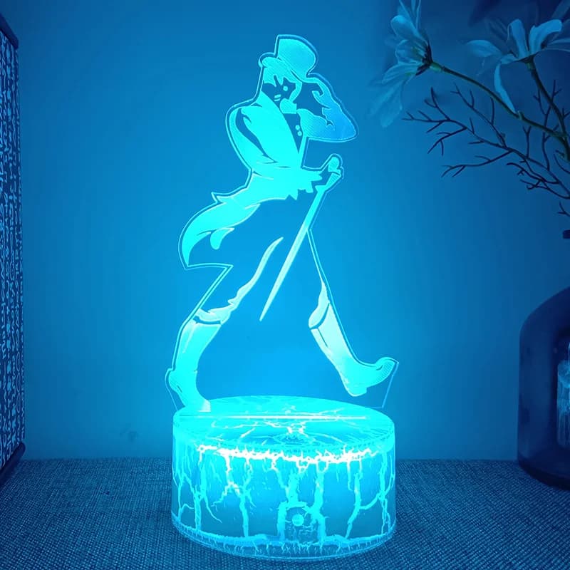 Johnnie Walker whisky Logo 3d lampe à LED pour chambre coloré Usb Rgb veilleuses Bar chambre décor c