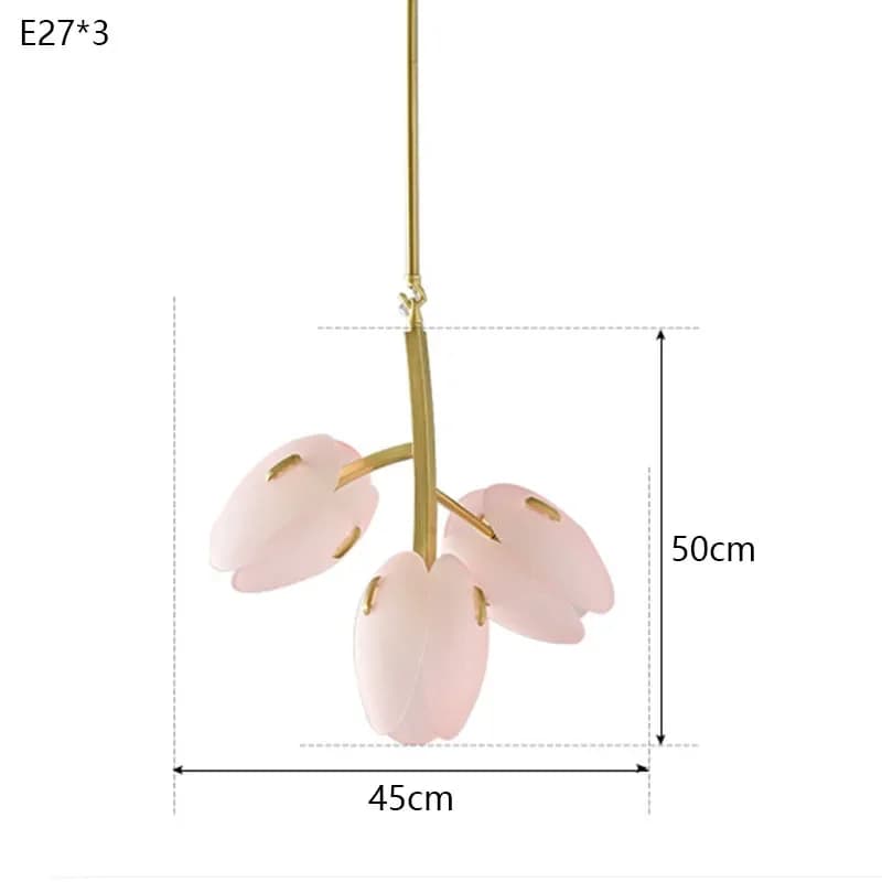 Lustre pétale français moderne, lampe suspendue de luxe, Style crème, pour Restaurant, entrée, chamb