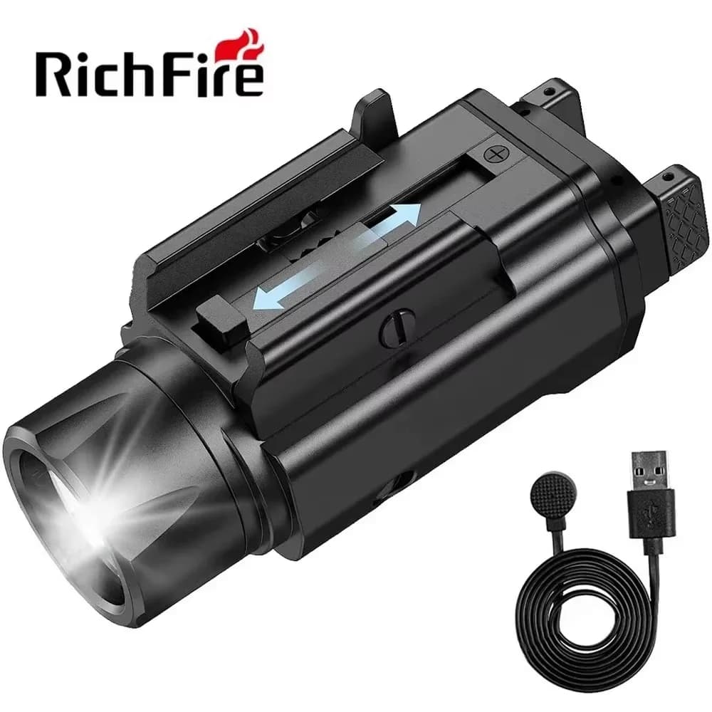 Richfire SFD-080X 1500lm lampe de poche tactique LED blanche lumières d'arme professionnelles pour l