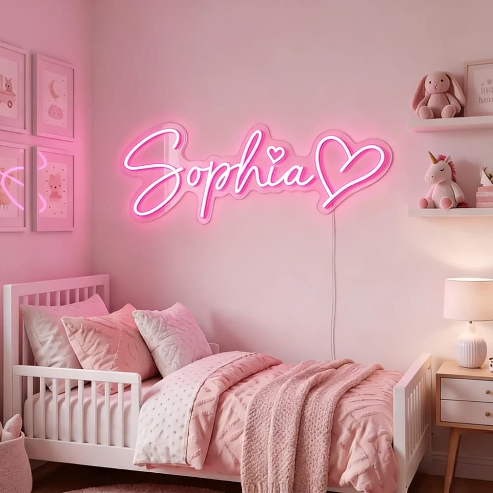 Enseigne néon personnalisée, lumière LED personnalisée, cadeau pour enfants, veilleuse pour enfants,