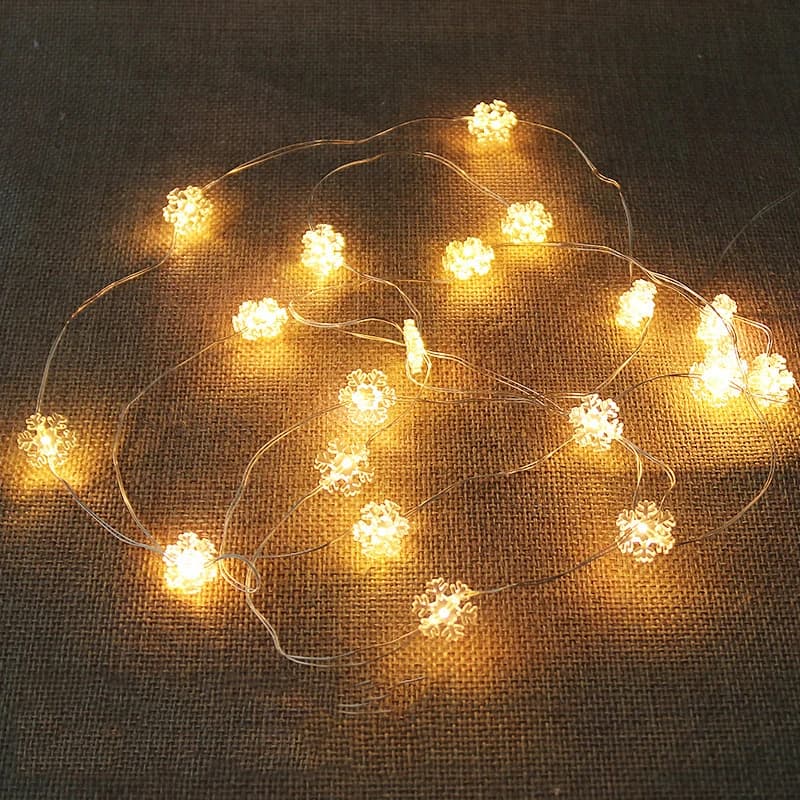Guirxiété lumineuse LED dégradée, étoile, flocon de neige, guirxiété lumineuse, chambre, extérieur, 