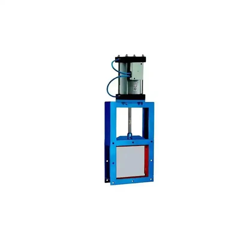 Nouveau Vanne de porte coulissante de contrôle de débit pneumatique pour le décharge solide de matér