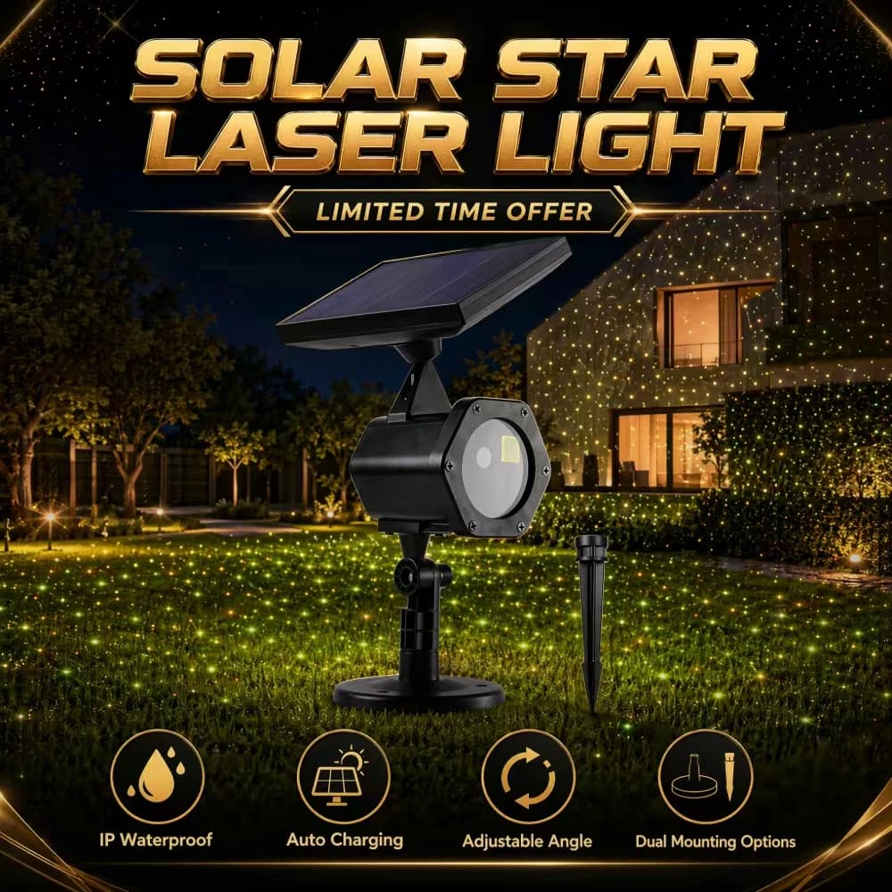 Projecteurs solaires LED 6W XL-H11 pour aménagement paysager, lumières laser décoratives pour pelous