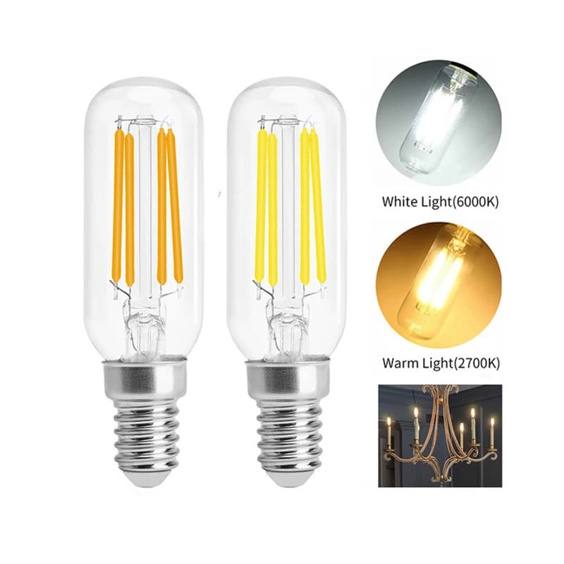 Ampoule LED E14 lumière LED T25 4W 8W 12W hotte de cuisine lampe à Filament extracteur ventilateur a