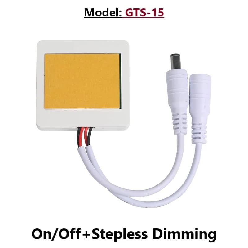 Panneau Tactile LED en Bois de 12V, Intensité Variable, Détection Cachée pour Éclairage de Meubles e