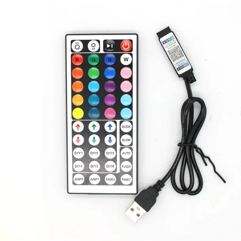 44 touches télécommande IR 4 broches rvb Double sortie intelligent USB Bluetooth APP contrôleur pour