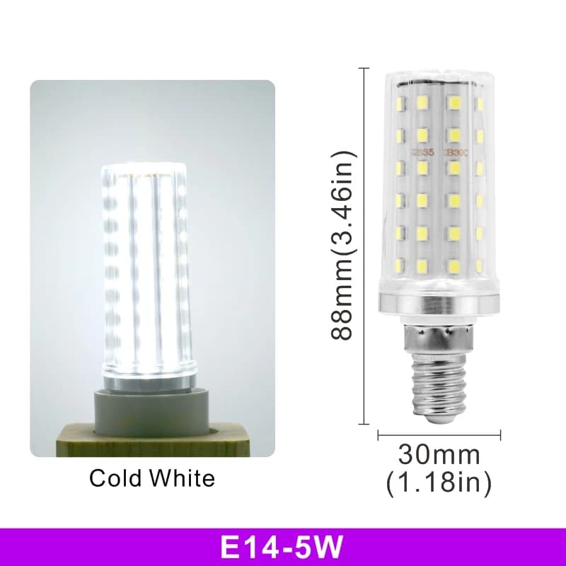 Ampoule LED épis de maïs de puissance réelle 5W 7W E27 E14 ampoule 60/80LED s SMD2835 220V-240V lamp