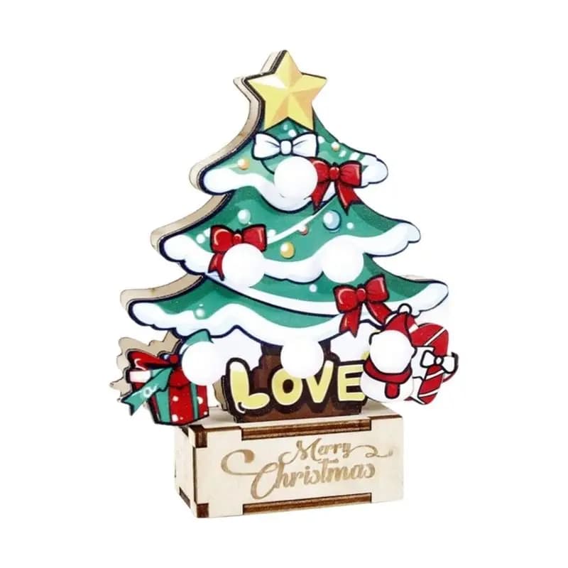 Arbre Noël miniature convivial avec éclairage LED Homes Homes Decors Gift for Family D2rd