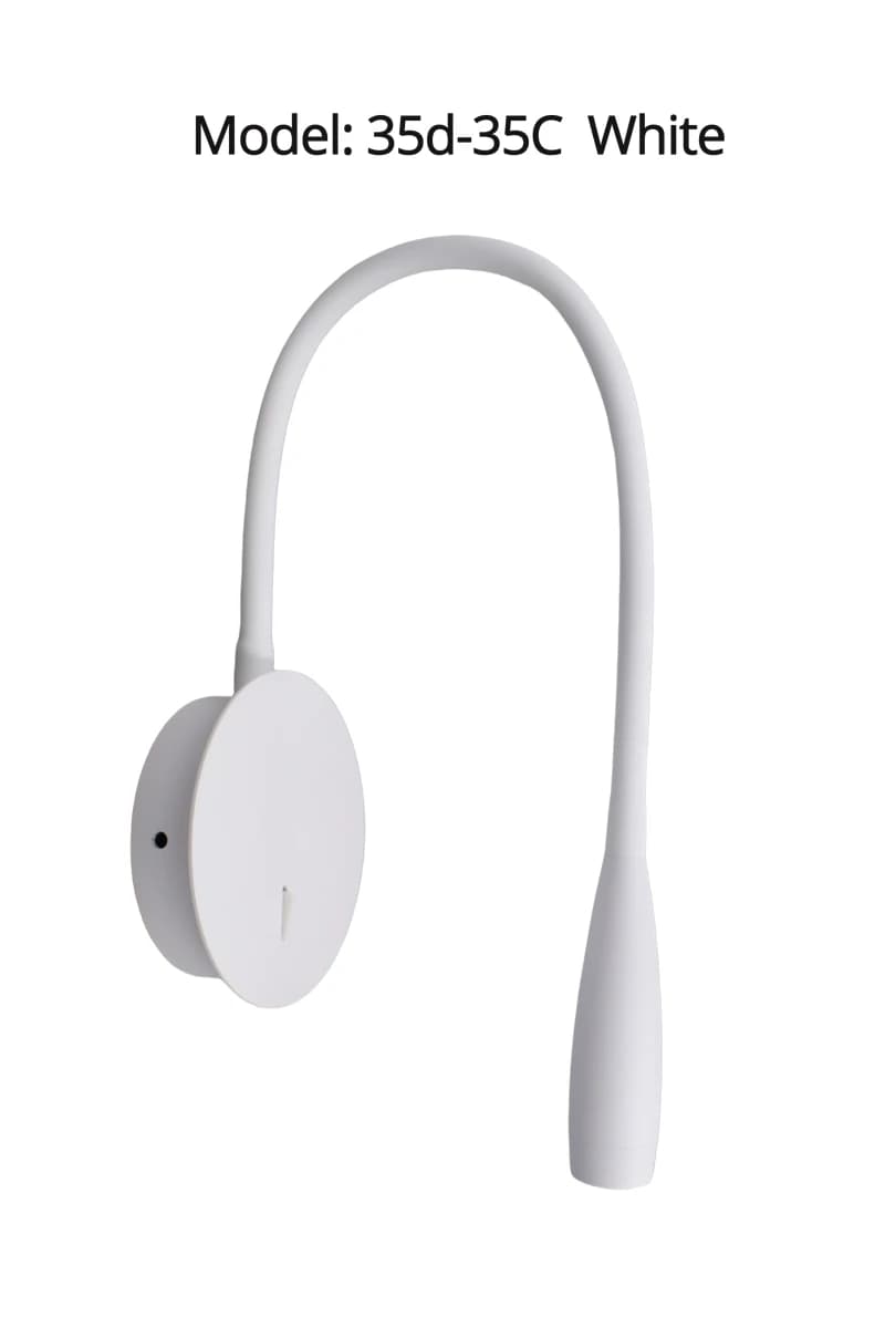Grande lampe murale LED 583mm 3W, style nordique Antique Bronze noir blanc, bras réglable, lampe de