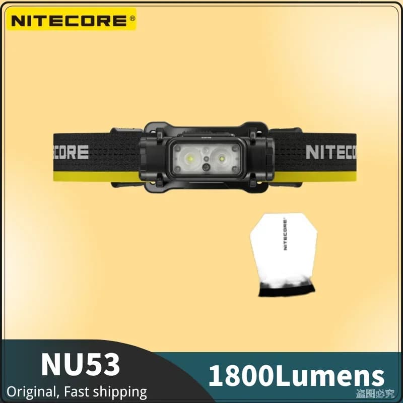 NITECORE NU53 lampe frontale Rechargeable 1800Lumens 8 x NiteLab UHE LED batterie intégrée 6000mAh p