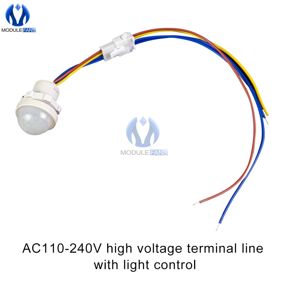 Capteur de mouvement PIR lampe à LED ampoule interrupteur AC110-240V/DC12-24V extérieur intelligent 