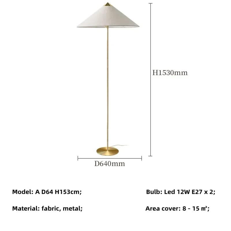Lampe de bureau sur pied minimaliste moderne nordique, chapeau, chambre à coucher, salon, décoration