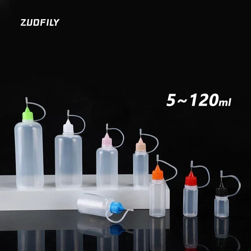 Applicateur en plastique PE scellé, d'extraction compte-gouttes illuminable quotidien avec bouchon à