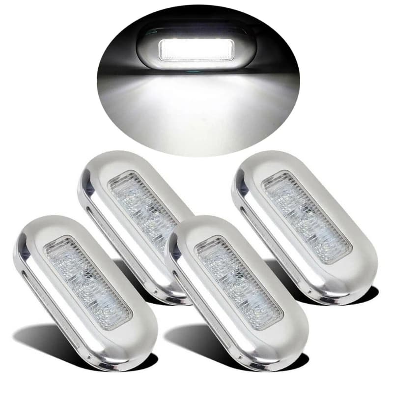 Phare arrière de bateau à 3 LED 12V, phare arrière de pont de cabine de Yacht, lampe de courtoisie, 