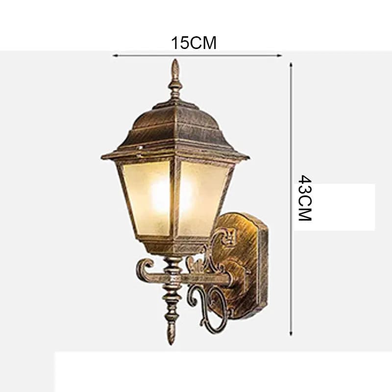Lampe murale LED extérieure en aluminium étanche, simple, pour terrasse, cour, balcon, résistante à