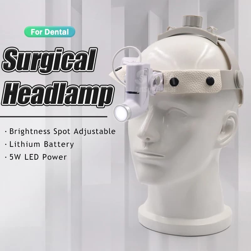 Lampe frontale médicale dentaire 5W réglable pour une lumière ciblée et des procédures précises – Pa