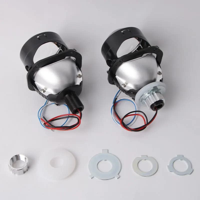 Lumières LED de 2.5 pouces, accessoires de voiture, phares à deux poutre, faisceau haut et bas tout-
