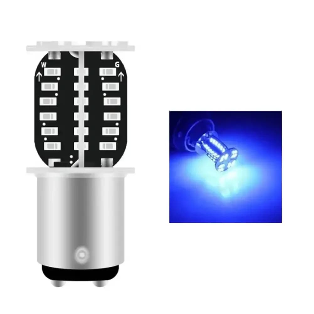 Ampoule de enquêter de Stop 1157 LED pour Moto BAY15D 64SMD DRL, Stroboscope Clignotant, enquêter de