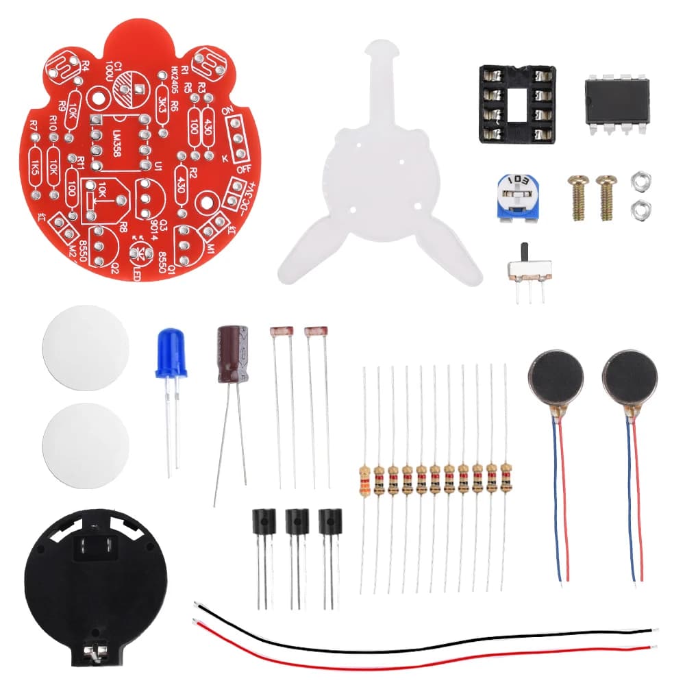 Kit de bricolage luciole photosensible, mouvement électronique, pièces de bricolage, maire intérieur