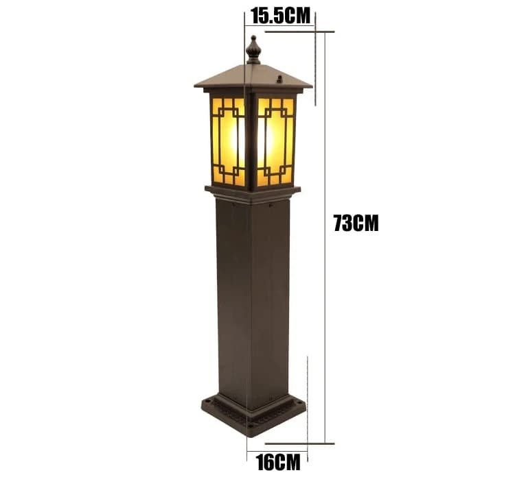 Lampe de pelouse extérieure étanche, lampe d'ingénierie de jardin domestique, villa de prairie, pays