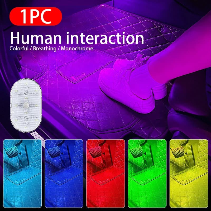 BLALION LED voiture automatique induction lumière voiture intérieur dôme lumières toit plafond lampe