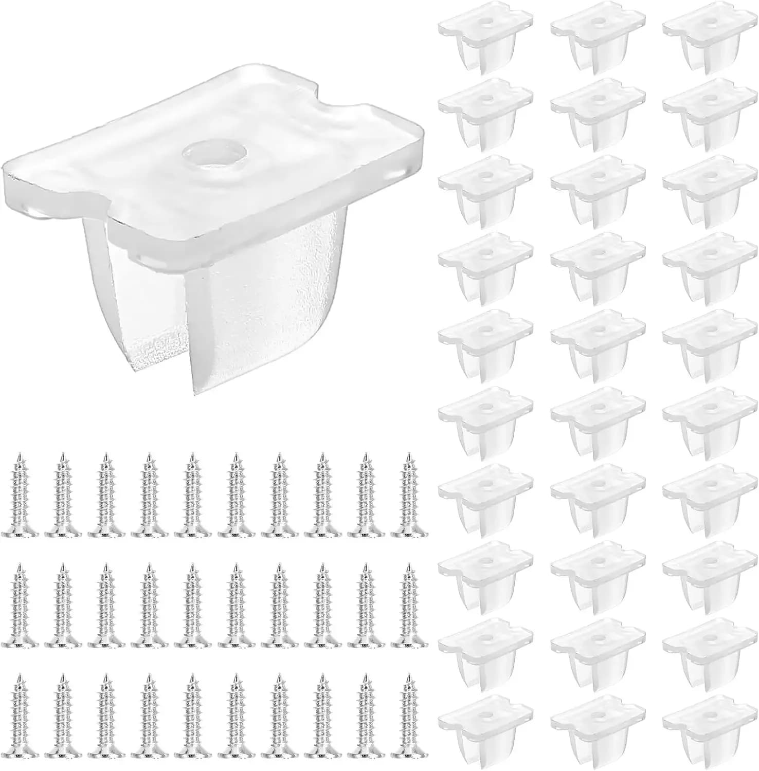 Support de fixation étanche pour bande LED, 30 à 500 pièces, pour bande lumineuse en silicone de 5 à