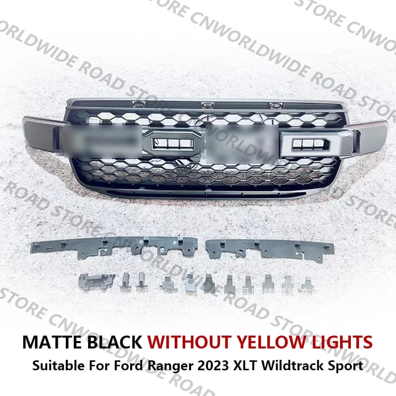 Pour FORD RANGER 2023 T9 MK4 PX4 Version haute XLT WILDTRAK SPORT Grilles avant Grille de Style Rapt